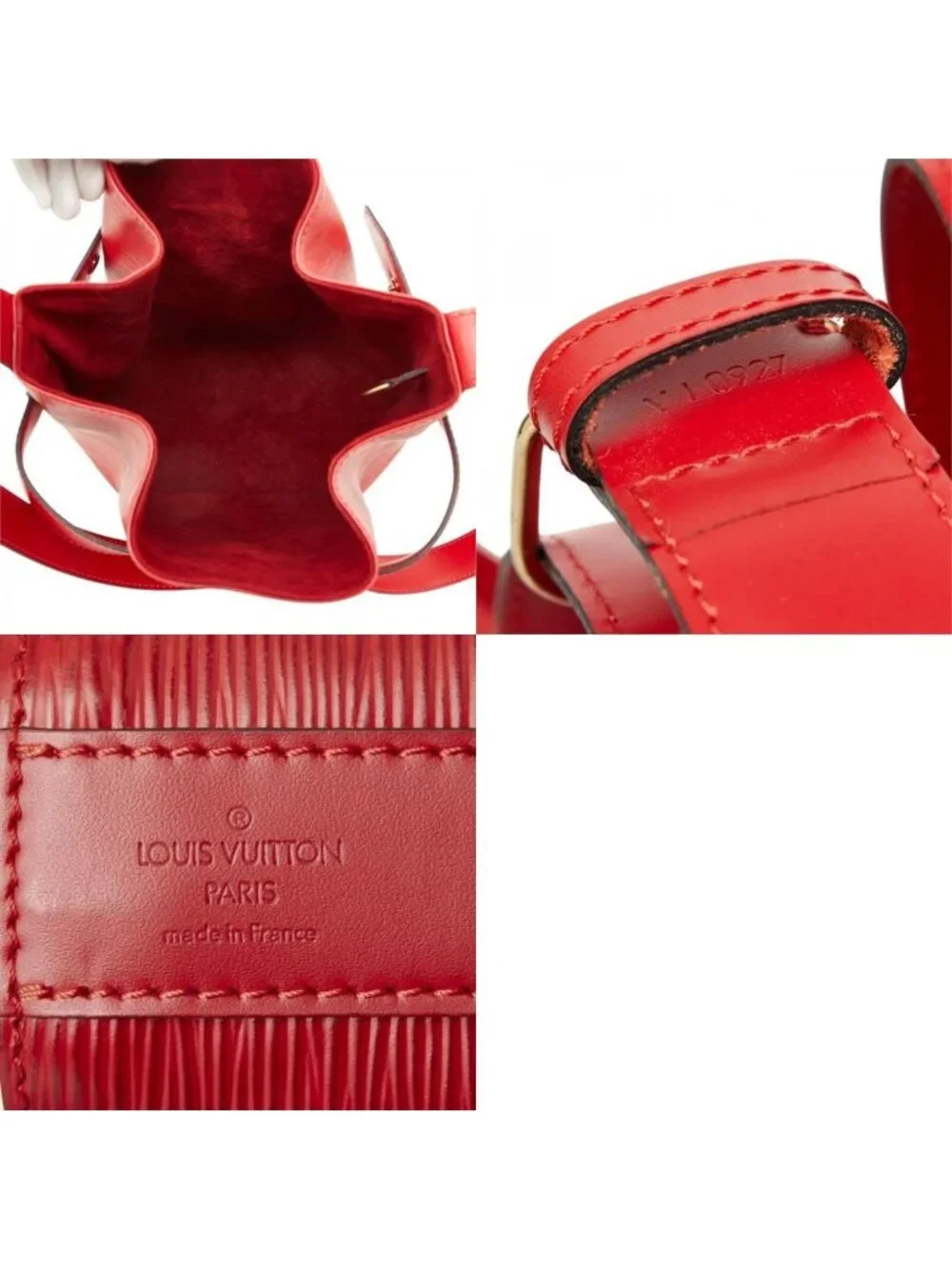 Louis Vuitton Epi Sac D'epaule PM Shoulder Bag Castilian Red Leather